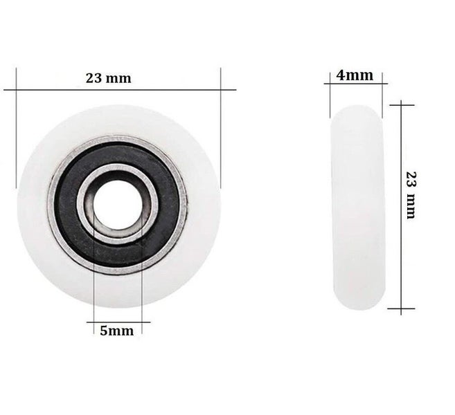 8pcs Shower Door Runner Rollers Wheels Pulleys Replacement Parts i2268WT0 Carousel 2