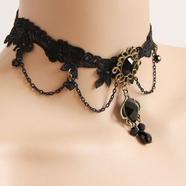 Steampunk Gothic Necklace B0340BK0 Carousel 8