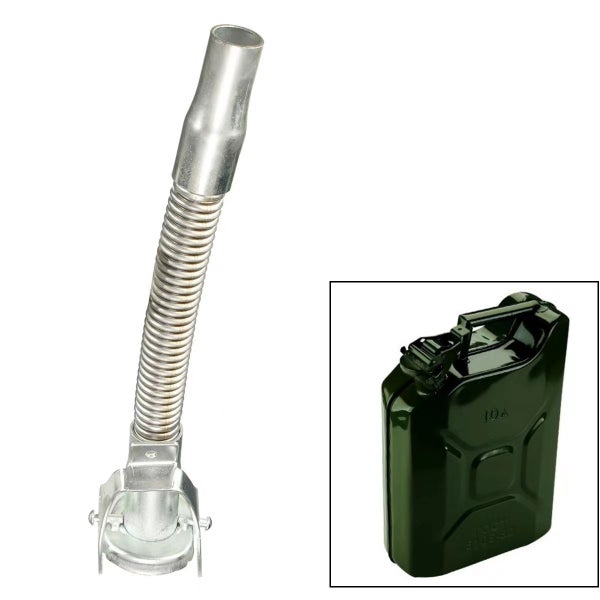 Pourer Spout Metal Flexible Fuel Jerry Can Pourer Petrol Unleaded Nozzle Spout Carousel 1