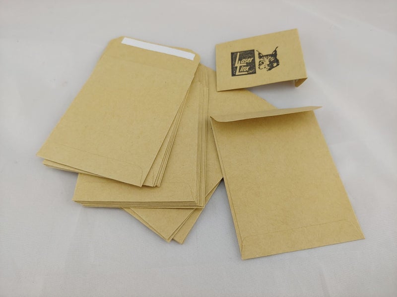 Mini Kraft Envelopes 10cm 100pk ECO seed bags, gifts, wedding invitations & more Carousel 1