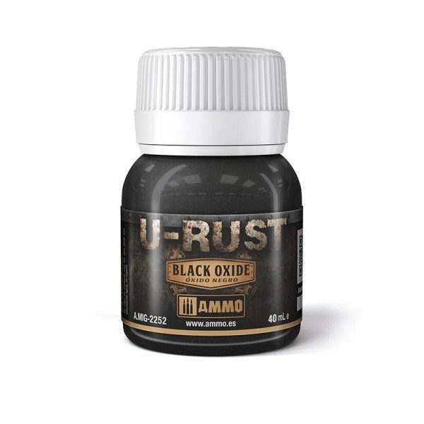 AMMO by Mig Jimenez A.MIG-2252 U-RUST BLACK OXIDE 40mL Carousel 1
