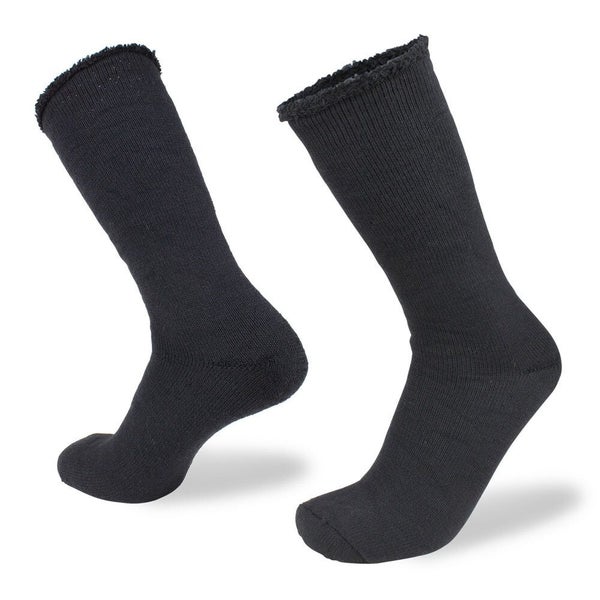 Wilderness Wear Beast 2 Merino Wool Mens Outdoor Work Socks AU 3-8 Small Black Carousel 1