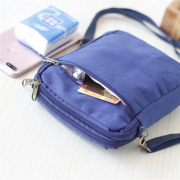 Canvas shoulder bag small mobile phone bag cute Messenger bag Carousel 3