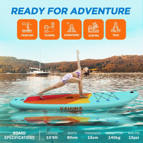 Kahuna Hana Inflatable Stand Up Paddle Board 10ft6in iSUP Accessories Carousel 6