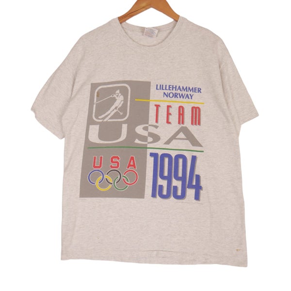 Vintage 1994 USA Olympics Single Stitch Tee Large Carousel 1
