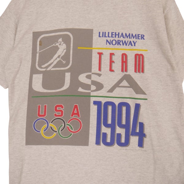Vintage 1994 USA Olympics Single Stitch Tee Large Carousel 2