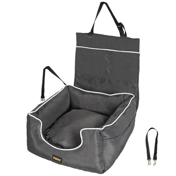 Dog Car Booster Seat Belt Pet Backrest Safe Protector Waterproof Travel Bed Carousel 1