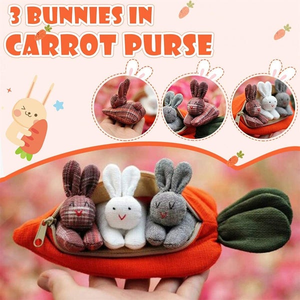 Easter Decor Hide-and-Seek Bunny Bag Pouch Carousel 2