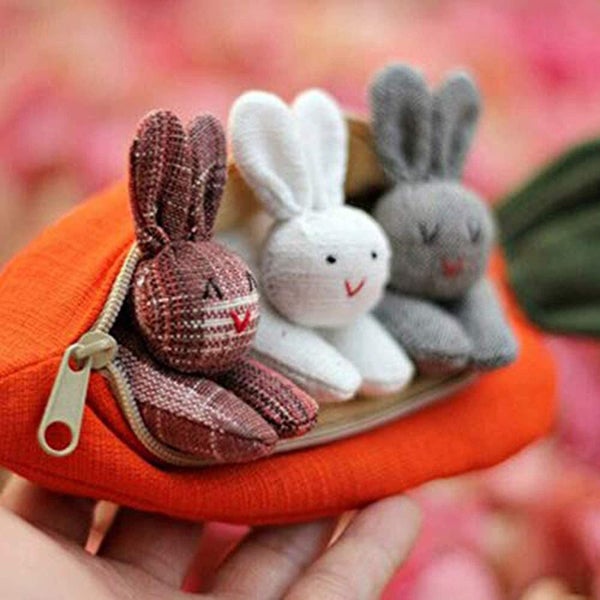 Easter Decor Hide-and-Seek Bunny Bag Pouch Carousel 6