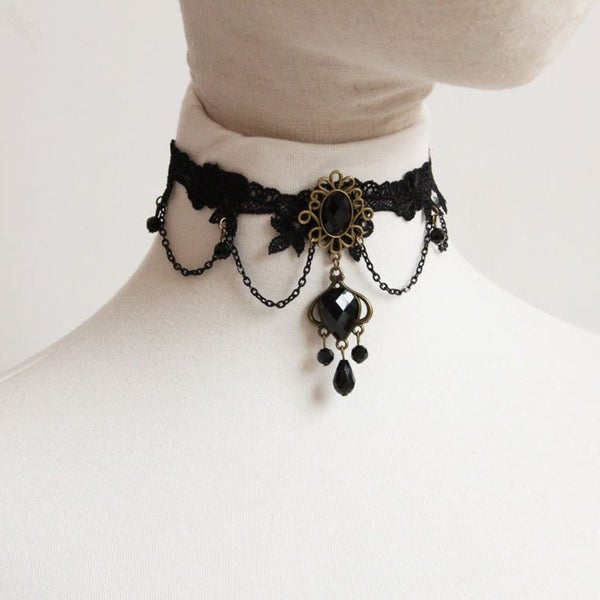 Steampunk Gothic Necklace B0340BK0 Carousel 2