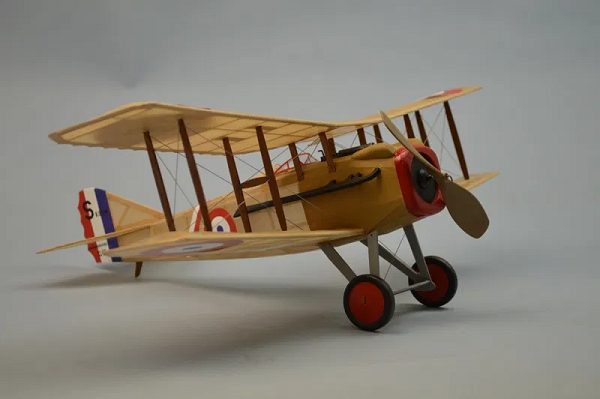 Dumas #238 Plane Kit: 18" SPAD S.VII - Rubber Powered Flying Model Carousel 1
