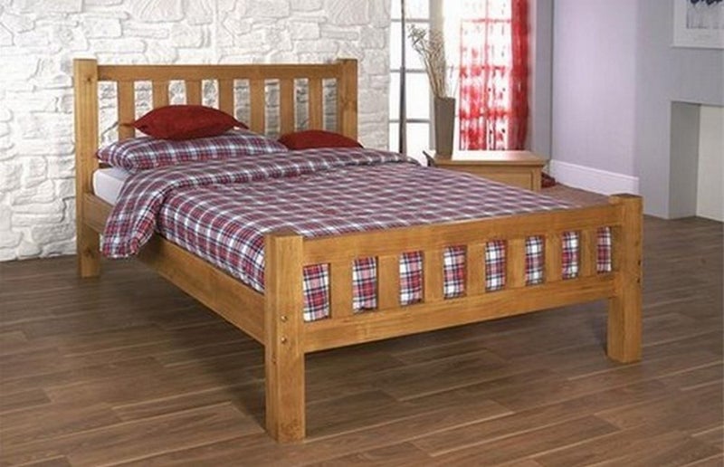 DOUBLE SLAT BED FRAME 100% SOLID PINE! Carousel 1
