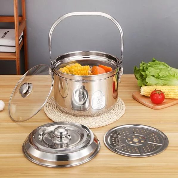 Stainless Steel Thermal Cooking Pot No-fire Re-cooking Pot$SALE$ Carousel 1