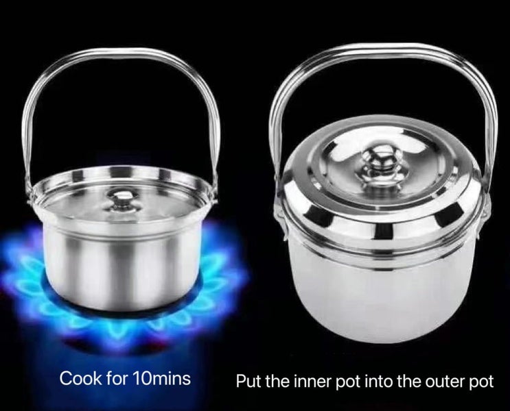 Stainless Steel Thermal Cooking Pot No-fire Re-cooking Pot$SALE$ Carousel 2