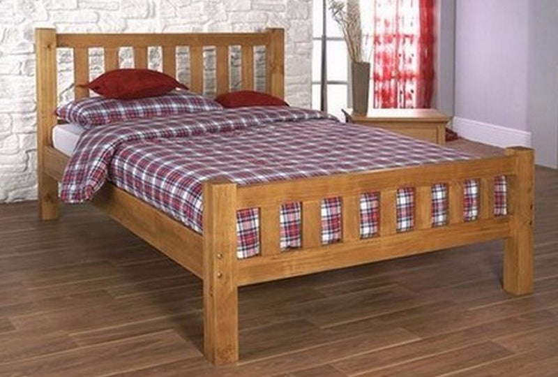 DOUBLE SLAT BED FRAME SOLID 100% PINE+25cm INNERSPRUNG PILLOW TOP MATTRESS! Carousel 1