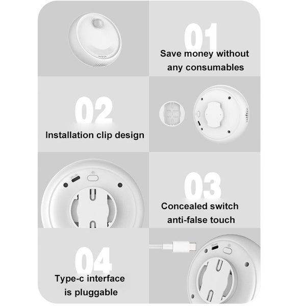 Smart Cat Odor Purifier Litter Box Deodorizer Rechargeable Air Cleaner Carousel 2