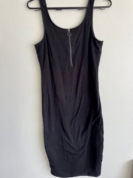 Bae black zip dress - Small Carousel 1