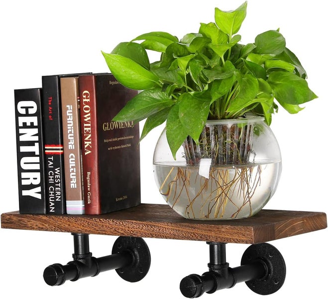 2Pack Industrial Pipe DIY Shelving Brackets-39CM Carousel 1