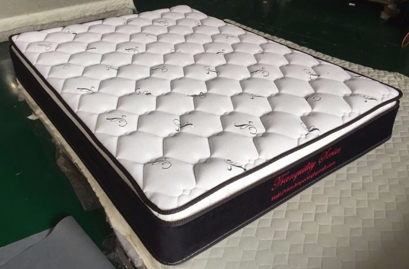 King Single Platform Bed Frame + 25cm Innerspring Pillowtop Mattress Carousel 2