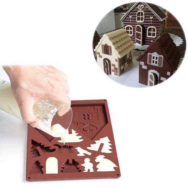 Silicone Christmas Chocolate Mold Biscuit Baking Mold 2 Piece Set Carousel 2