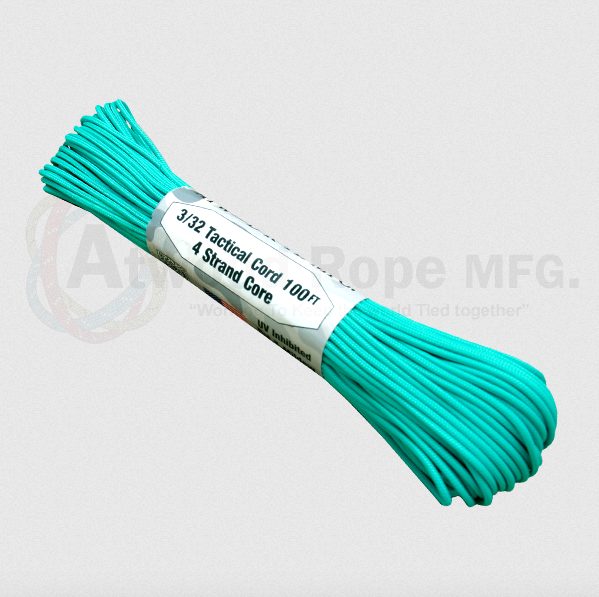 Atwood Paracord 275 - Teal - 2.4mm 4 Strand - 15m Carousel 1
