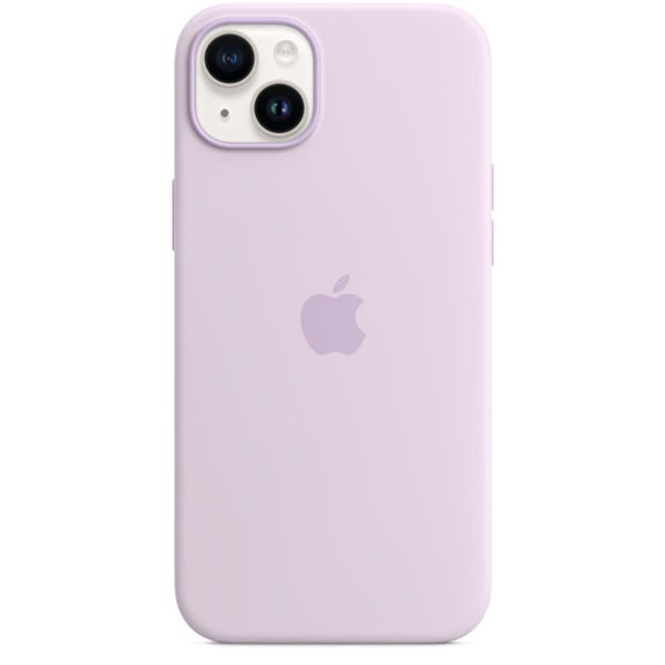 Apple iPhone 14 Plus Silicone Case with MagSafe - Elderberry Pink Carousel 2