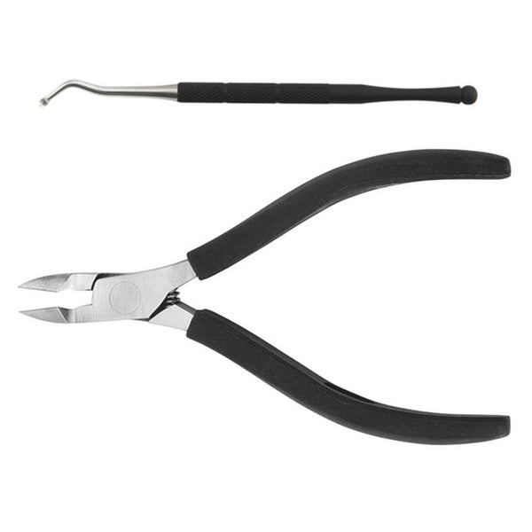 2PCS Set Stainless Steel Cuticle Pliers Home Exfoliating Cuticle Carousel 1