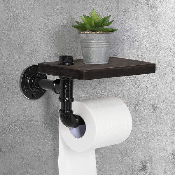 Wooden Phone Shelf Toilet Paper Roll Holder 3658201 Carousel 1