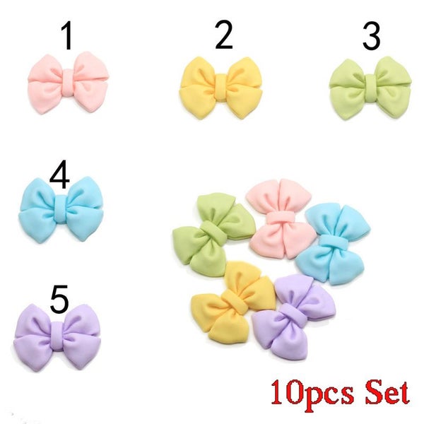 10 Craft Supplies Small Bow Charms Pendants I1252MZ0 Carousel 9