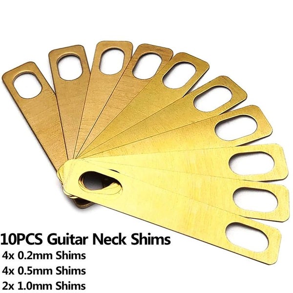 10pcs Guitar Neck Connection Shims Guitar Brass Shims i2171YL0 Carousel 2