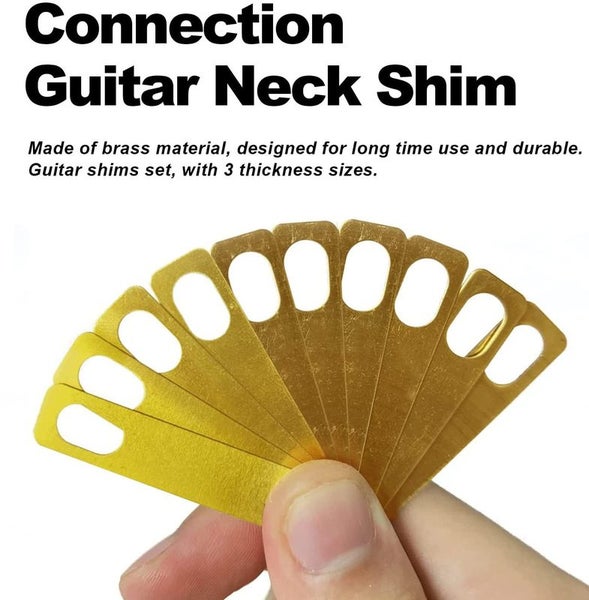 10pcs Guitar Neck Connection Shims Guitar Brass Shims i2171YL0 Carousel 5