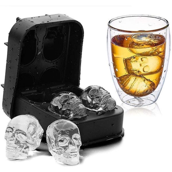 Silicone Cake Moulds Tray Skull Ice Cube Molds Cocktails Whiskey I1199BK0 Carousel 1