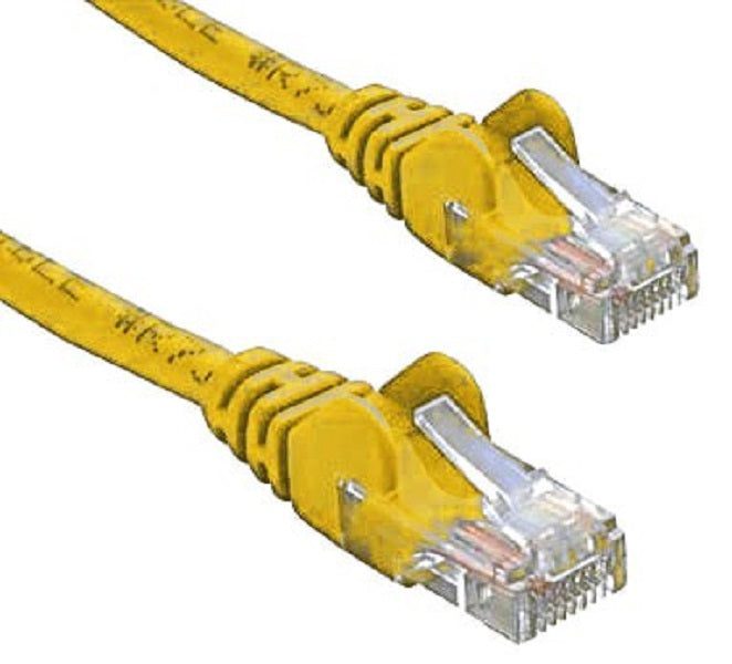 RJ45M Cat5E Network Cable - Yellow Carousel 1