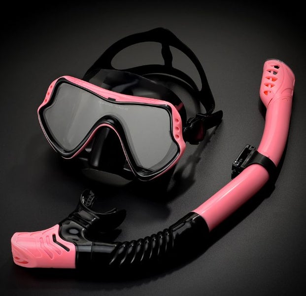 Snorkeling Diving Mask Scuba Snorkel Set - Pink Carousel 2
