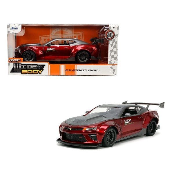 Jada 33856 1/24 2016 Chevrolet Camaro Wide Body (Red/Grey) - BigTime Carousel 1