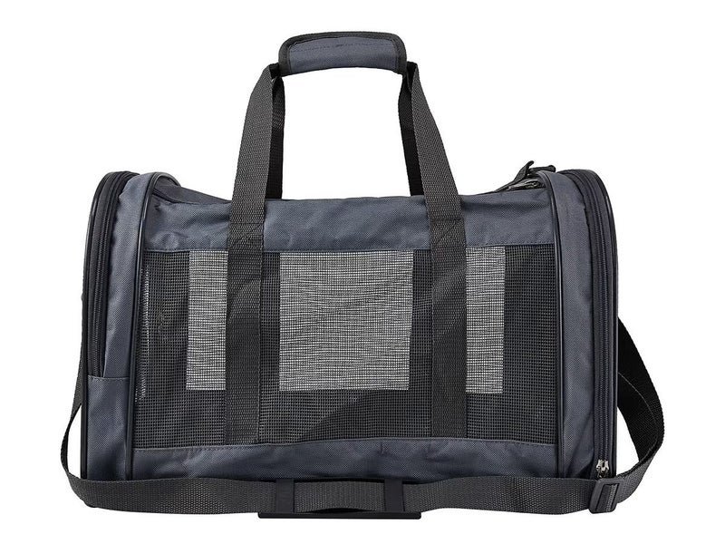 Foldable Pet Carrier - Portable Pets Crate Grey - 46cm x 30cm Carousel 2