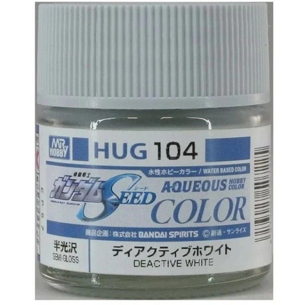 Gunze HUG104 Mr Hobby Gundam SEED Deactive White Semi-Gloss 10ml Carousel 1