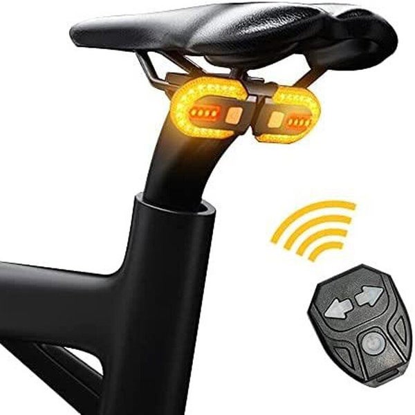 Bike Turn Signal Rear Light LED Bicycle Lamp USB Rechargeable Bike Carousel 2