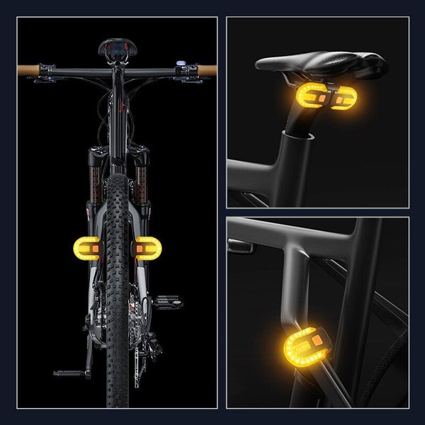 Bike Turn Signal Rear Light LED Bicycle Lamp USB Rechargeable Bike Carousel 7