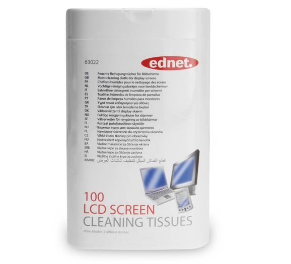 Ednet Screen Cleaning Wipes Tub - 100 Carousel 1