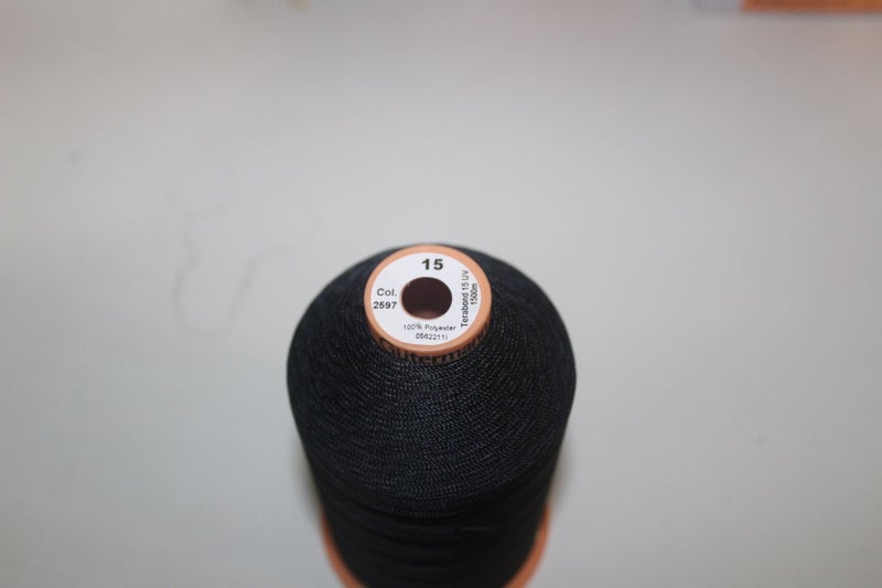 GUTERMANN TERABOND 100% POLYESTER UV STABILISED THREAD BLACK M 15 Carousel 2