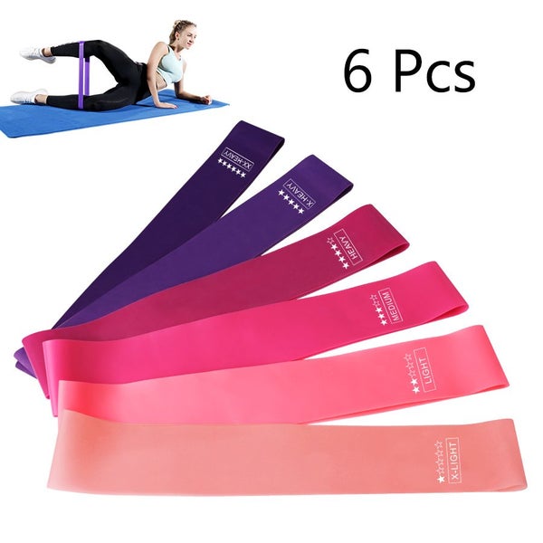 6 Pcs Crossfit Workout Resistance Bands Fitness Elastic Rubber Bands Carousel 2