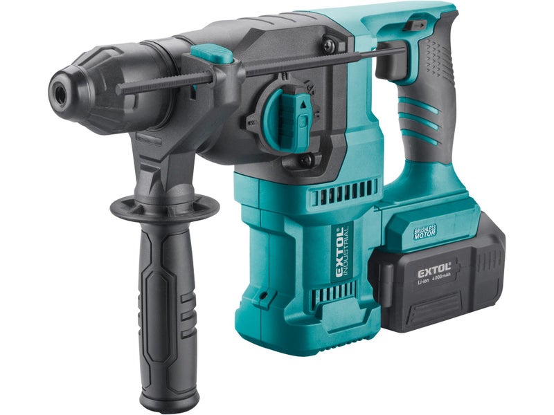 EXTOL Industrial Share 20V Cordless Rotary Hammer Drill, 2.6J, 4000mAh Carousel 1