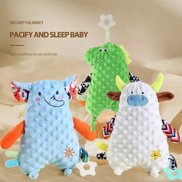 Baby Infant Animal Soothing Placate Towel Cartoon Plush Bear Rabbits Carousel 2