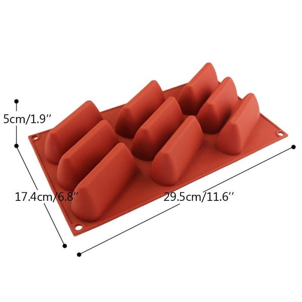 3D 9 cavity rectangular mountain cake mold DIY silicone mold Carousel 2