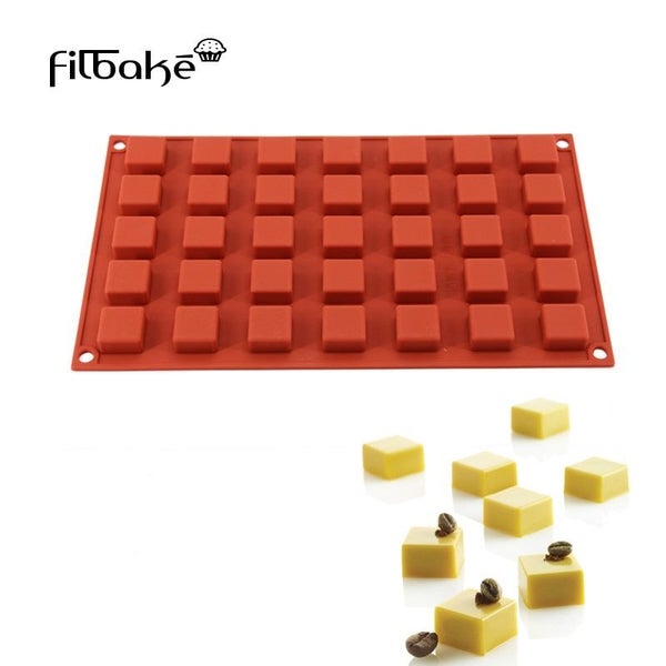 Silicone 35 cavity mini square cake dessert biscuit mold baking mold kitchen Carousel 1