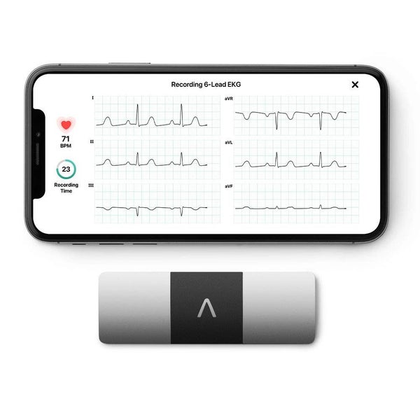 AliveCor KardiaMobile 6 Lead Smart App ECG/EKG and Heart Monitor Carousel 1