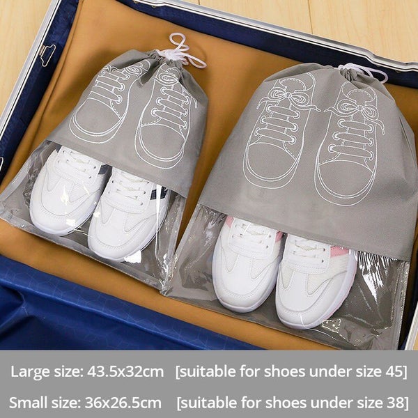 Shoe Storage Bag With Thickened Non-woven Fabric Strap Mouth Large Carousel 1