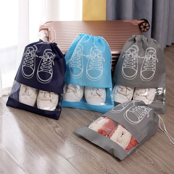 Shoe Storage Bag With Thickened Non-woven Fabric Strap Mouth Large Carousel 2