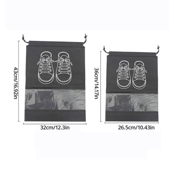 Shoe Storage Bag With Thickened Non-woven Fabric Strap Mouth Large Carousel 7